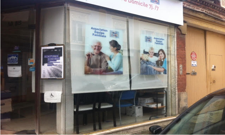 Vitrine équipe familiale